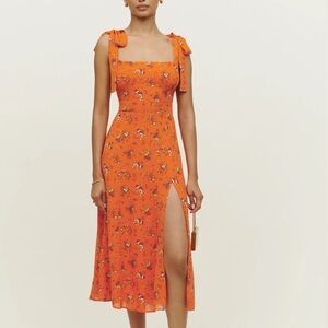 Reformation Orange Dress